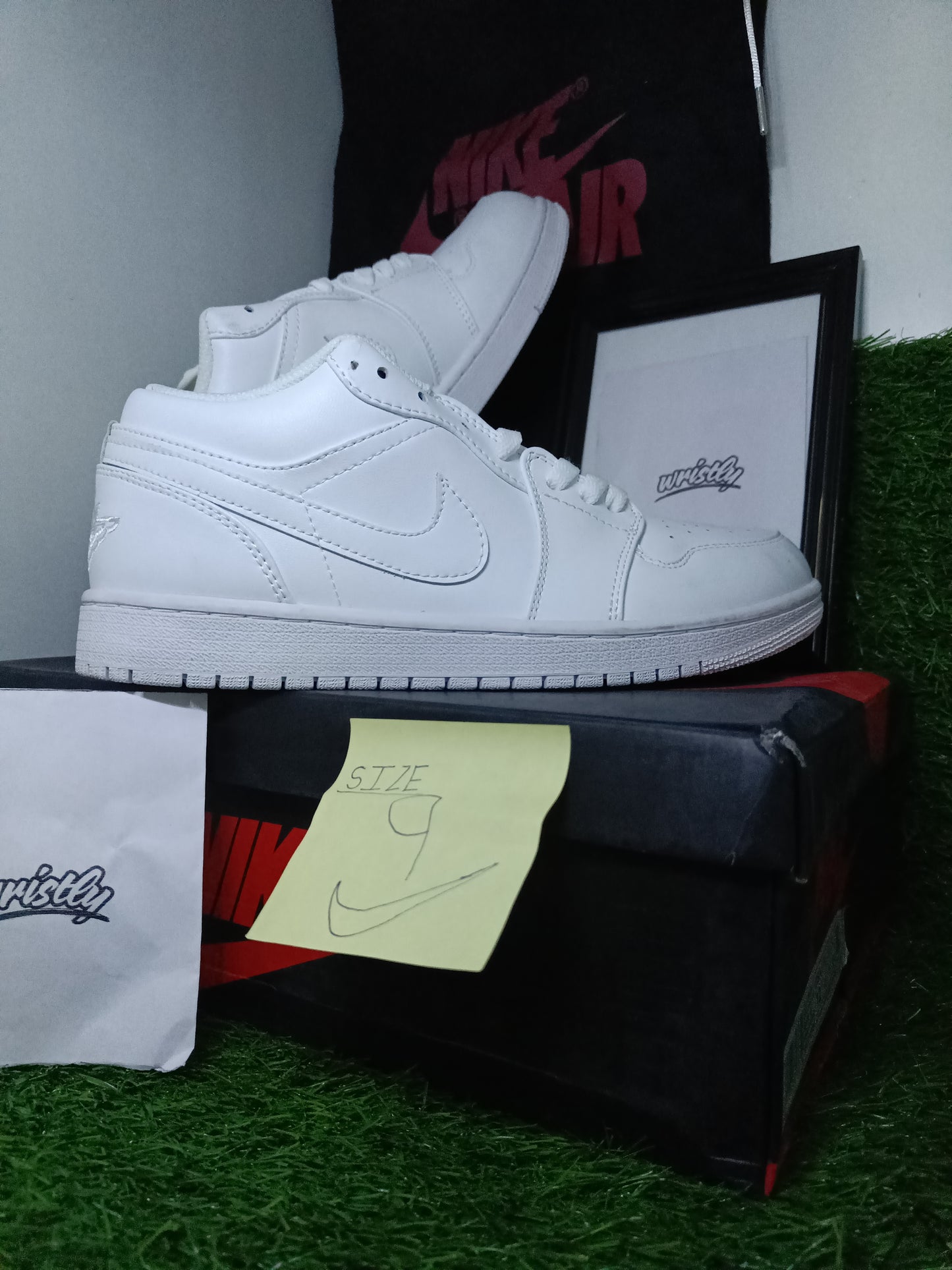 NIK AIR Jordans | Full OG Quality With OG BOX + Laces extra + accessories- FULL WHITE