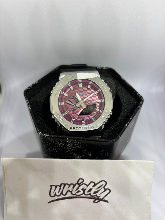 GM-2160 Burgundy Silver - Strap
