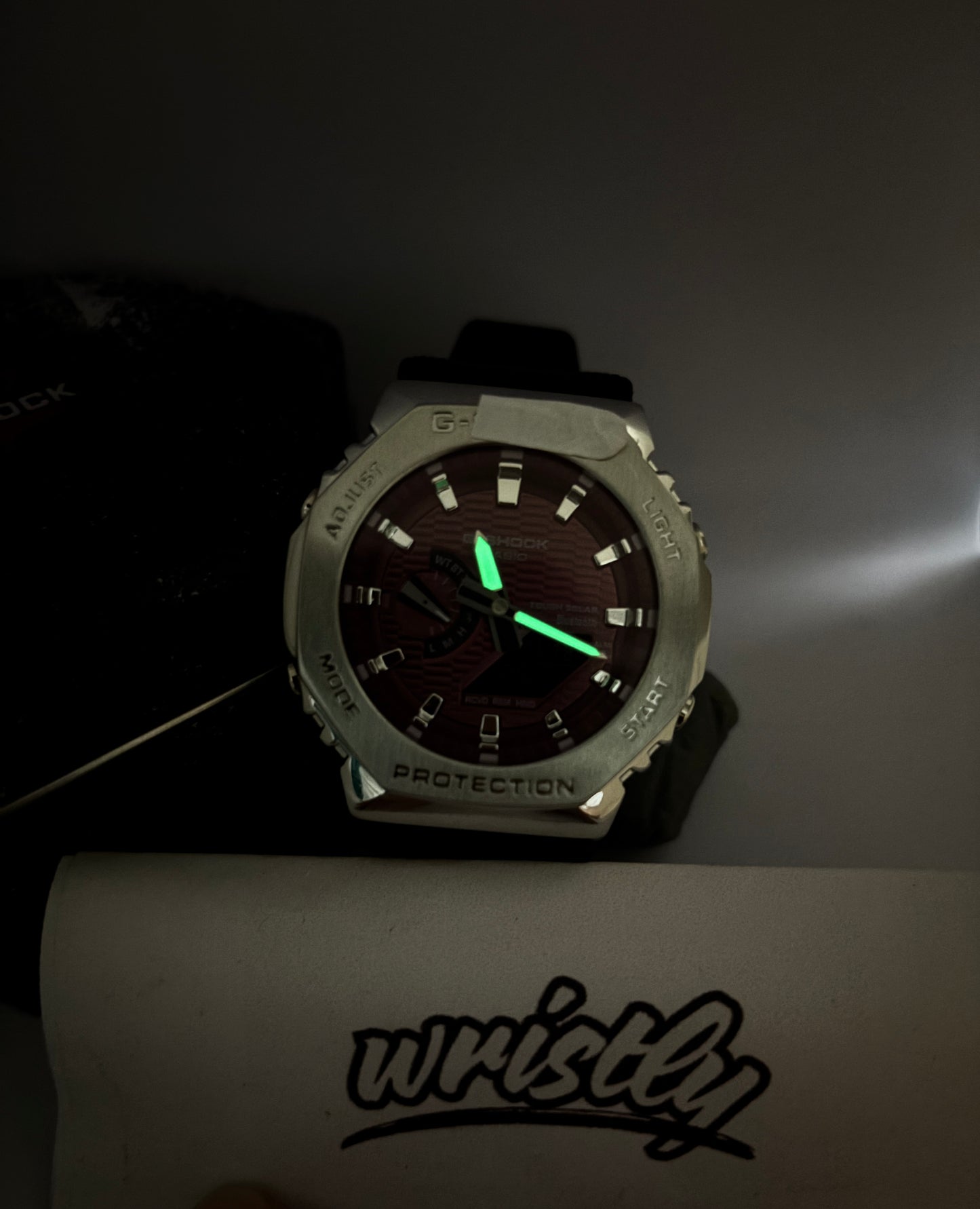 GM-2160 Burgundy Silver - Strap