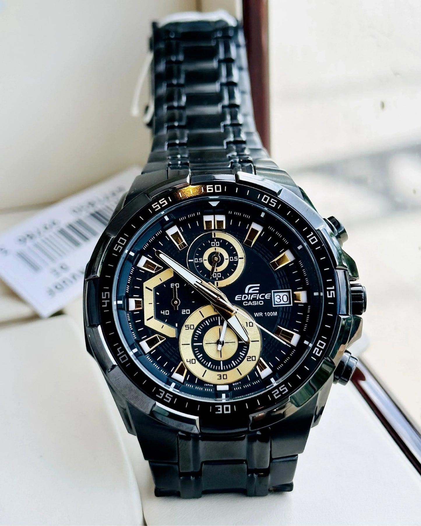 EFR-539D (Black & gold Dial) - Chronograph Watch | 1:1 Quality