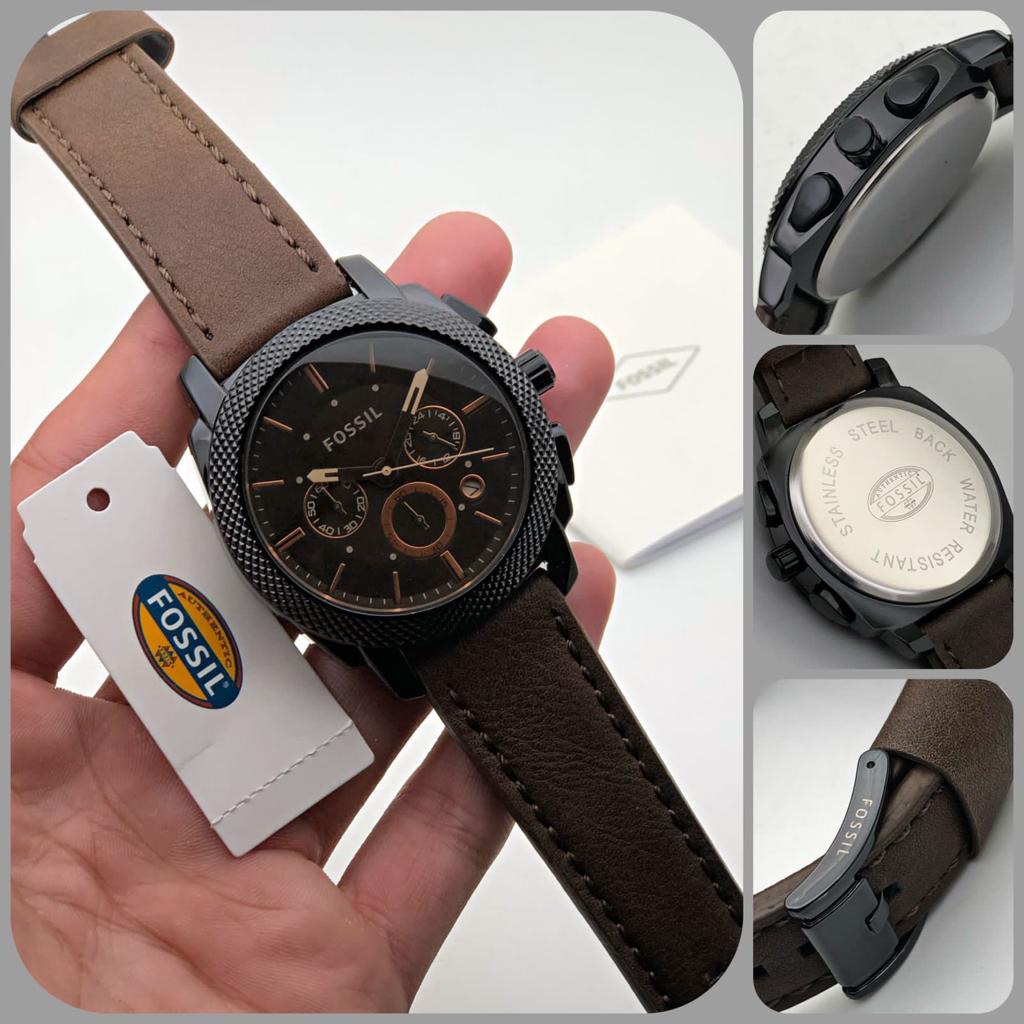Fossil Brown Leather Strap| 1:1 Quality