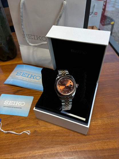 SKO-Datejust Rose Gold Brown (Analog Watch)