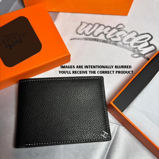 HERM -Small Logo- Leather Wallet {With BAG}