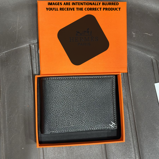 HERM -Small Logo- Leather Wallet {With BAG}