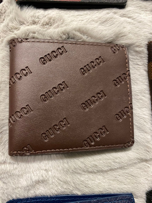 Brown Logo Leather Wallet