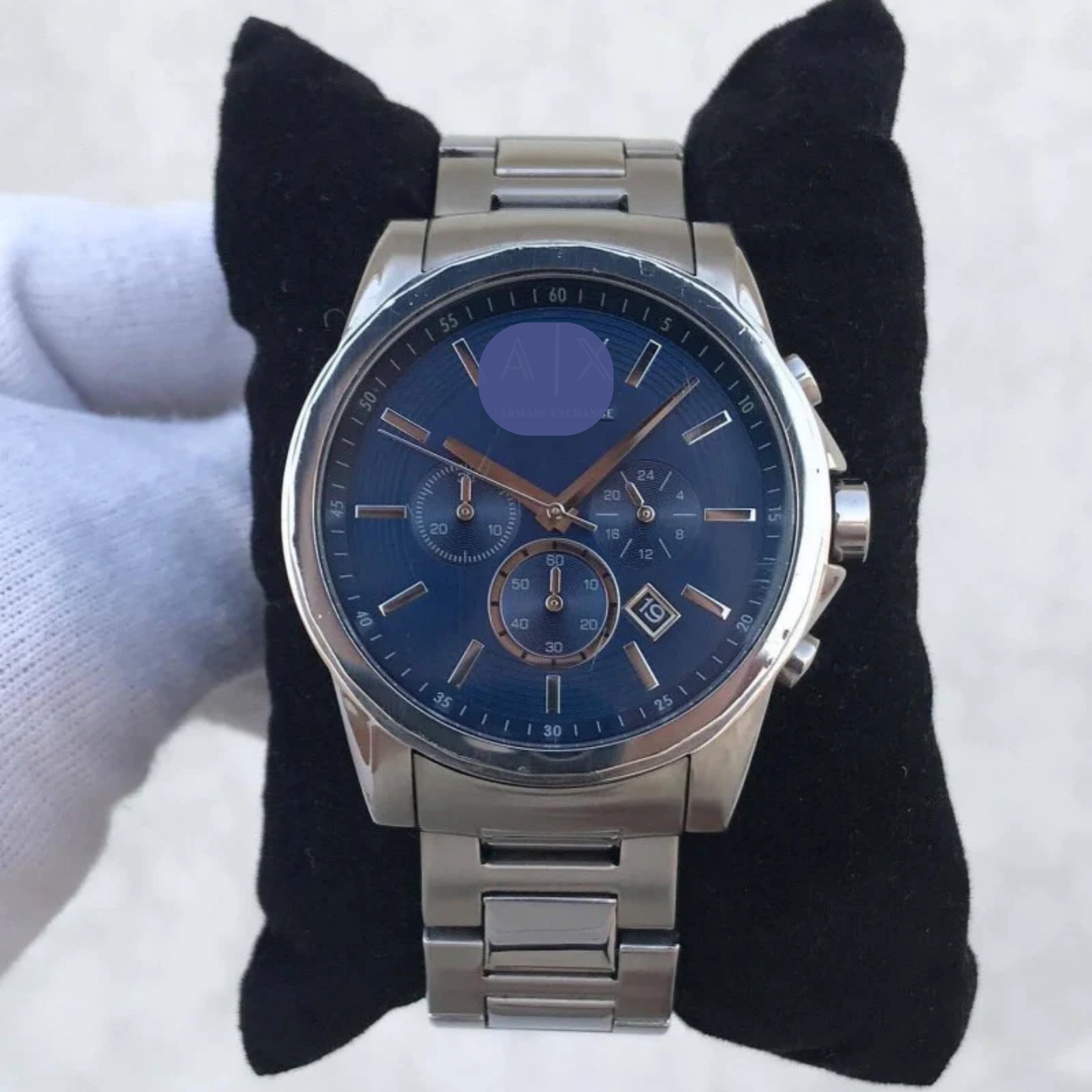 Armani AX2509 | Chronograph Watch | NAVY BLUE