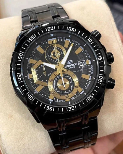 EFR-539D (Black & gold Dial) - Chronograph Watch | 1:1 Quality