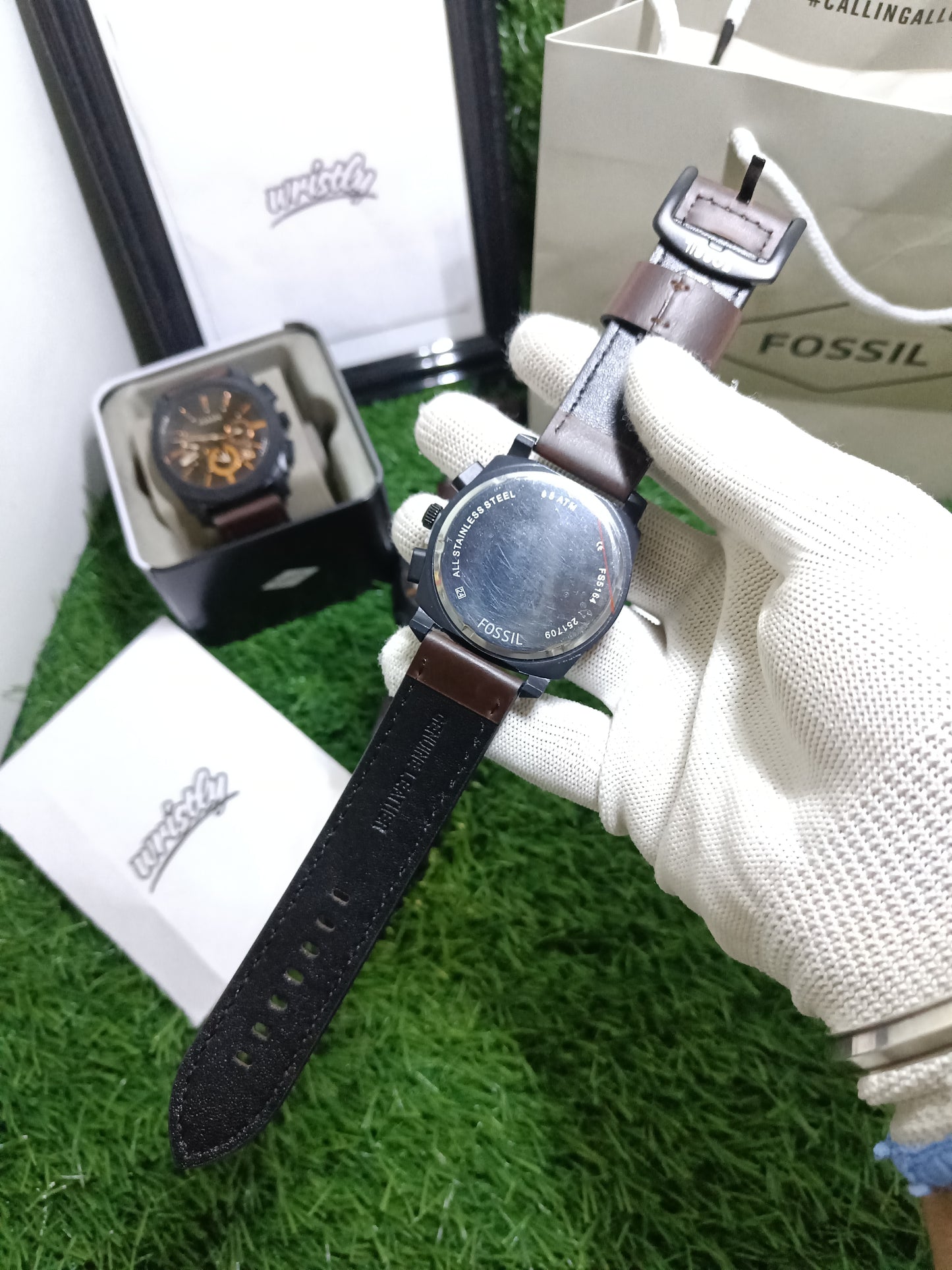 FS4656 Brown Leather Strap| 1:1 Quality