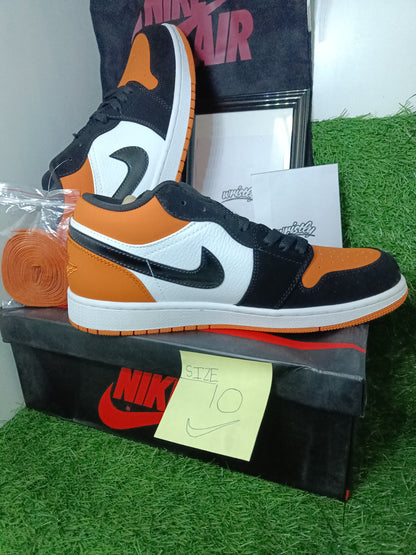 NIK AIR Jordans | Full OG Quality (With BOX + Laces extra + accessories)- ORANGE WHITE - "LOW"