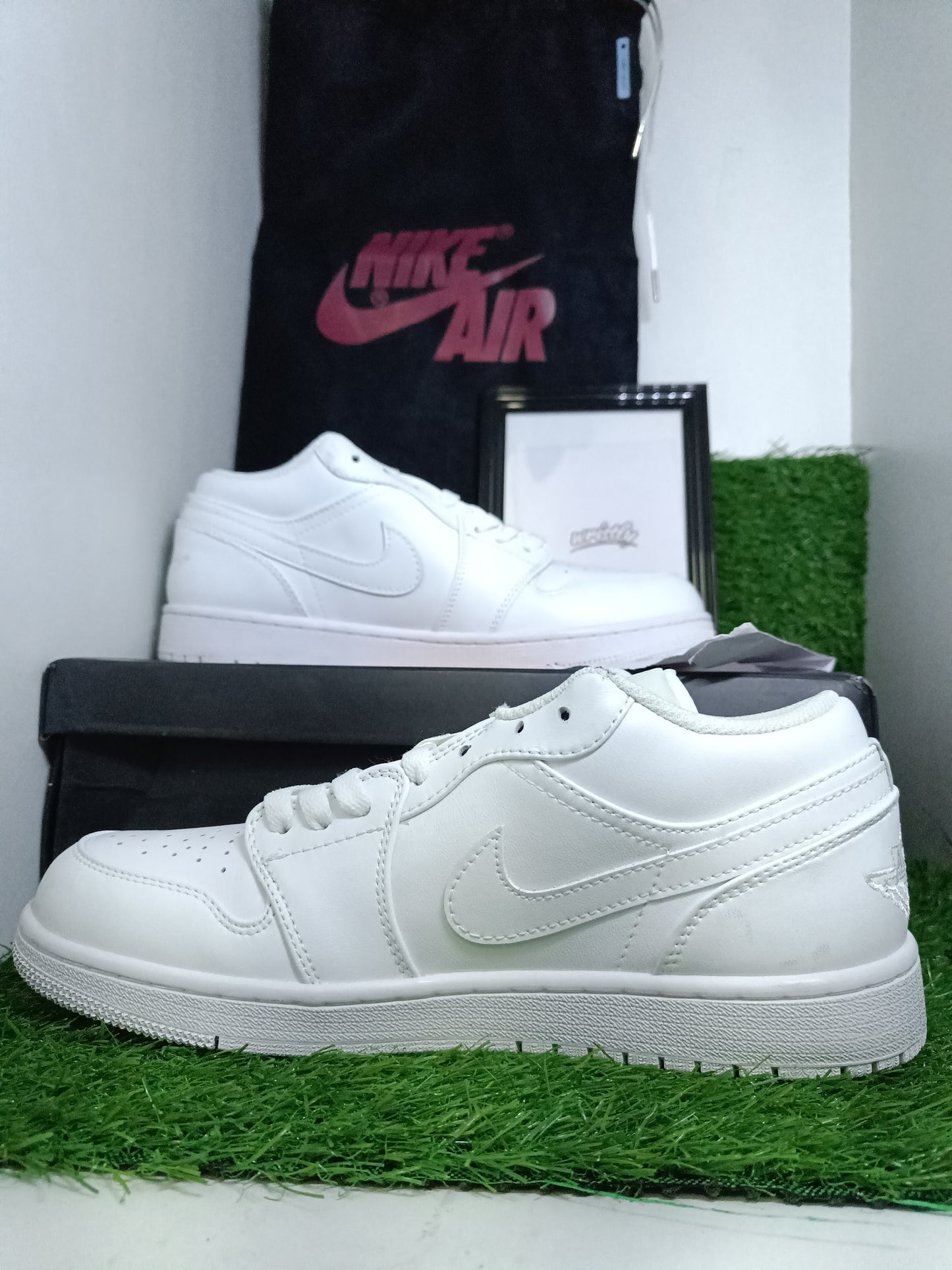 NIK AIR Jordans | Full OG Quality With OG BOX + Laces extra + accessories- FULL WHITE