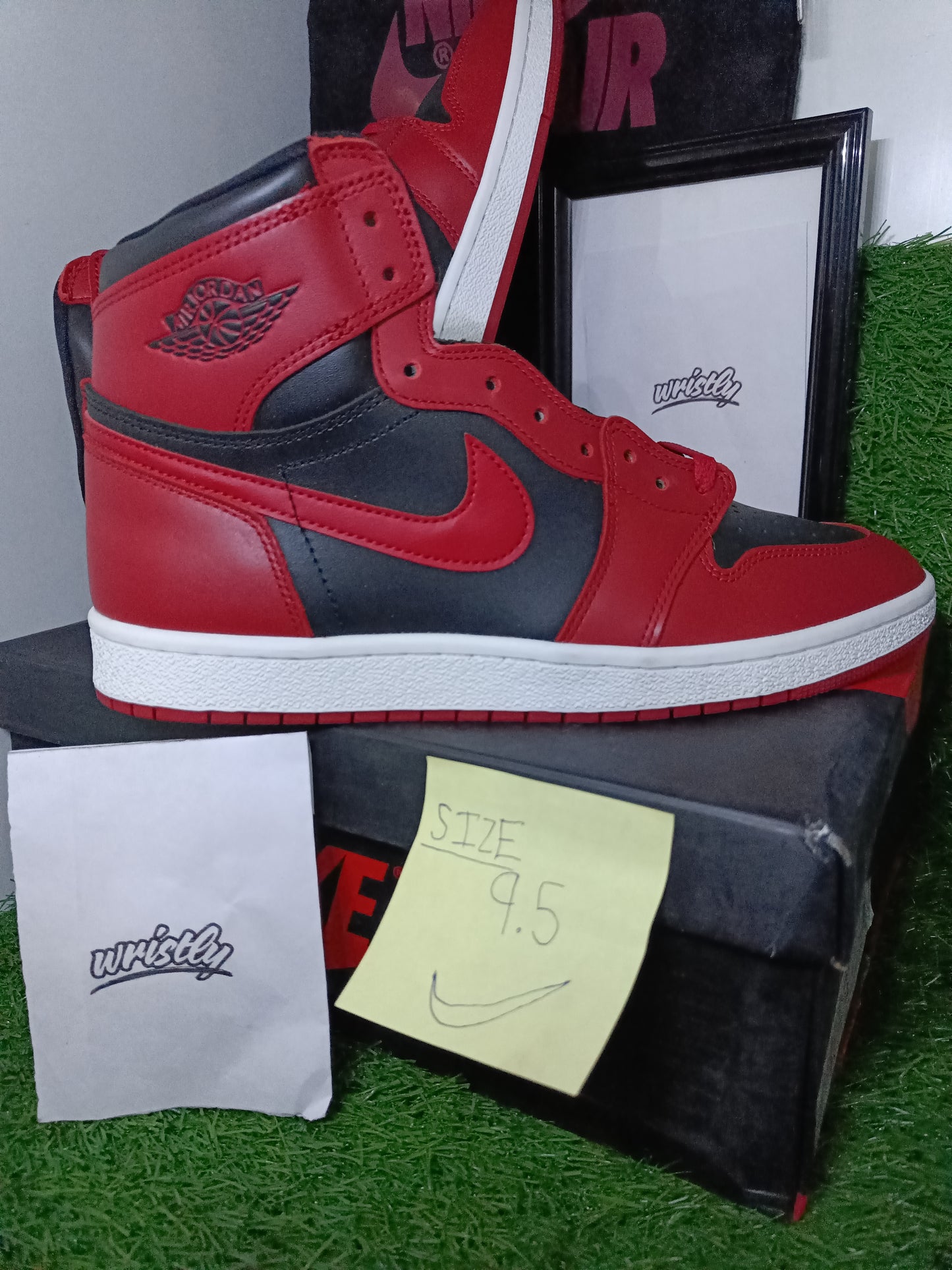 NIK AIR Jordans | Full OG Quality (With BOX + Laces extra + accessories)- RED BLACK "HIGH"