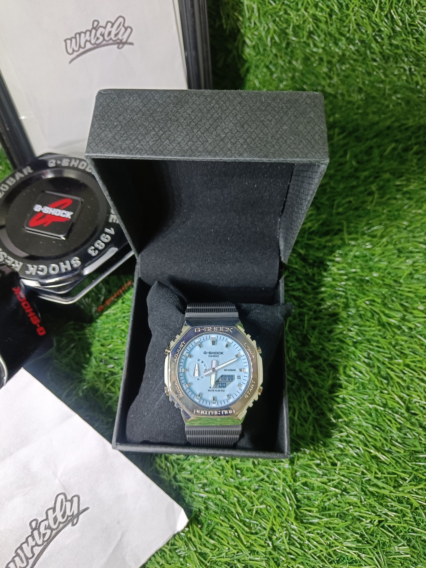 | GMB- 2260|| Metal Dial | 1:1 Quality|Silver Dial - BLUE