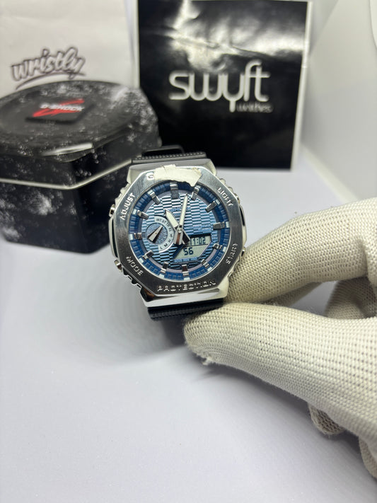2160 Dark Blue Silver - Strap