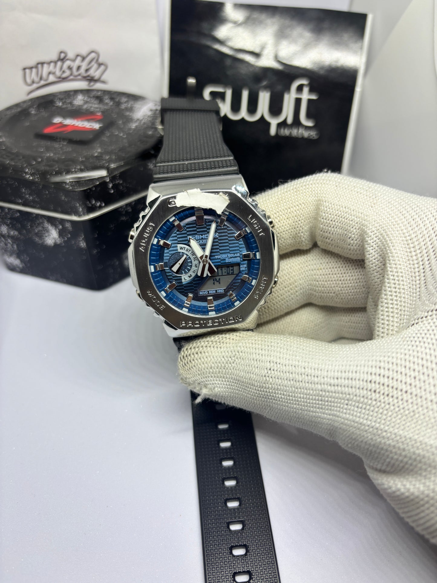 2160 Dark Blue Silver - Strap