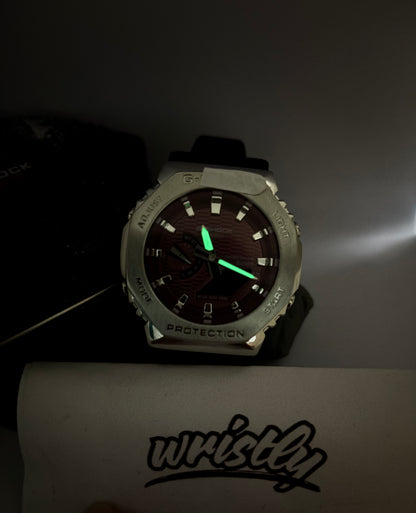 GM-2160 Burgundy Silver - Strap