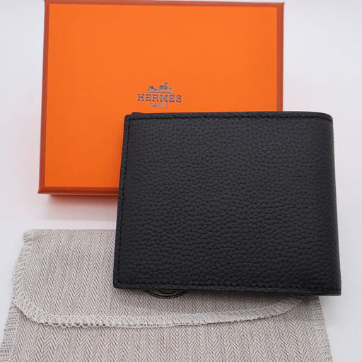 Plain Black Leather wallet