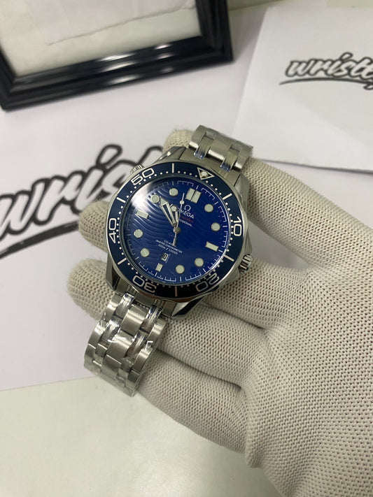 Seamaster Diver 300M Blue Dial Chain