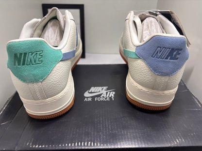 NIK Vandalised AF1 (With Box- UK10)|Teal- Blue