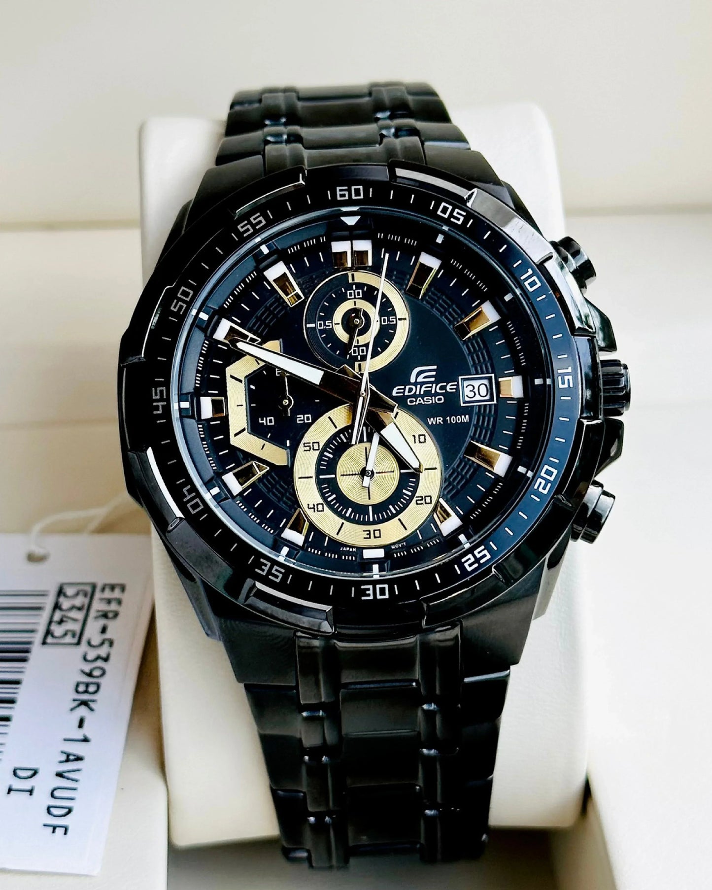 EFR-539D (Black & gold Dial) - Chronograph Watch | 1:1 Quality