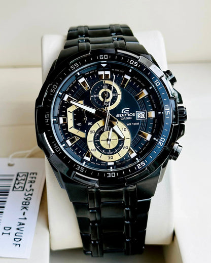 EFR-539D (Black & gold Dial) - Chronograph Watch | 1:1 Quality