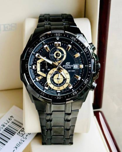 EFR-539D (Black & gold Dial) - Chronograph Watch | 1:1 Quality