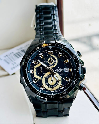 EFR-539D (Black & gold Dial) - Chronograph Watch | 1:1 Quality