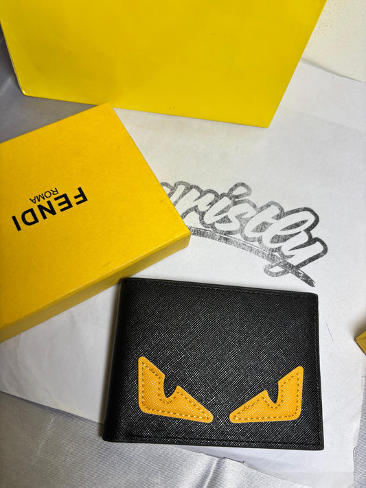 F EYES Leather Wallet {With BAG}