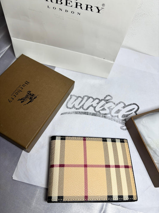 BURB - Leather Wallet {WITH BAG}