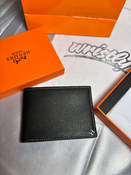 HERM -Small Logo- Leather Wallet {With BAG}