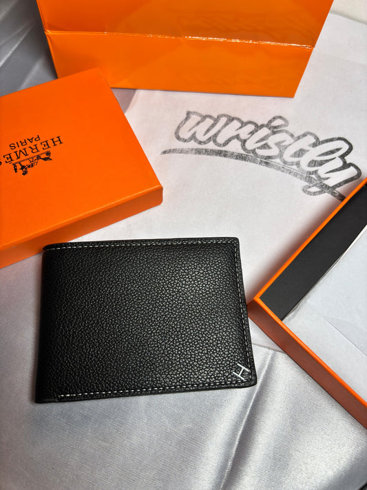 HERM -Small Logo- Leather Wallet {With BAG}