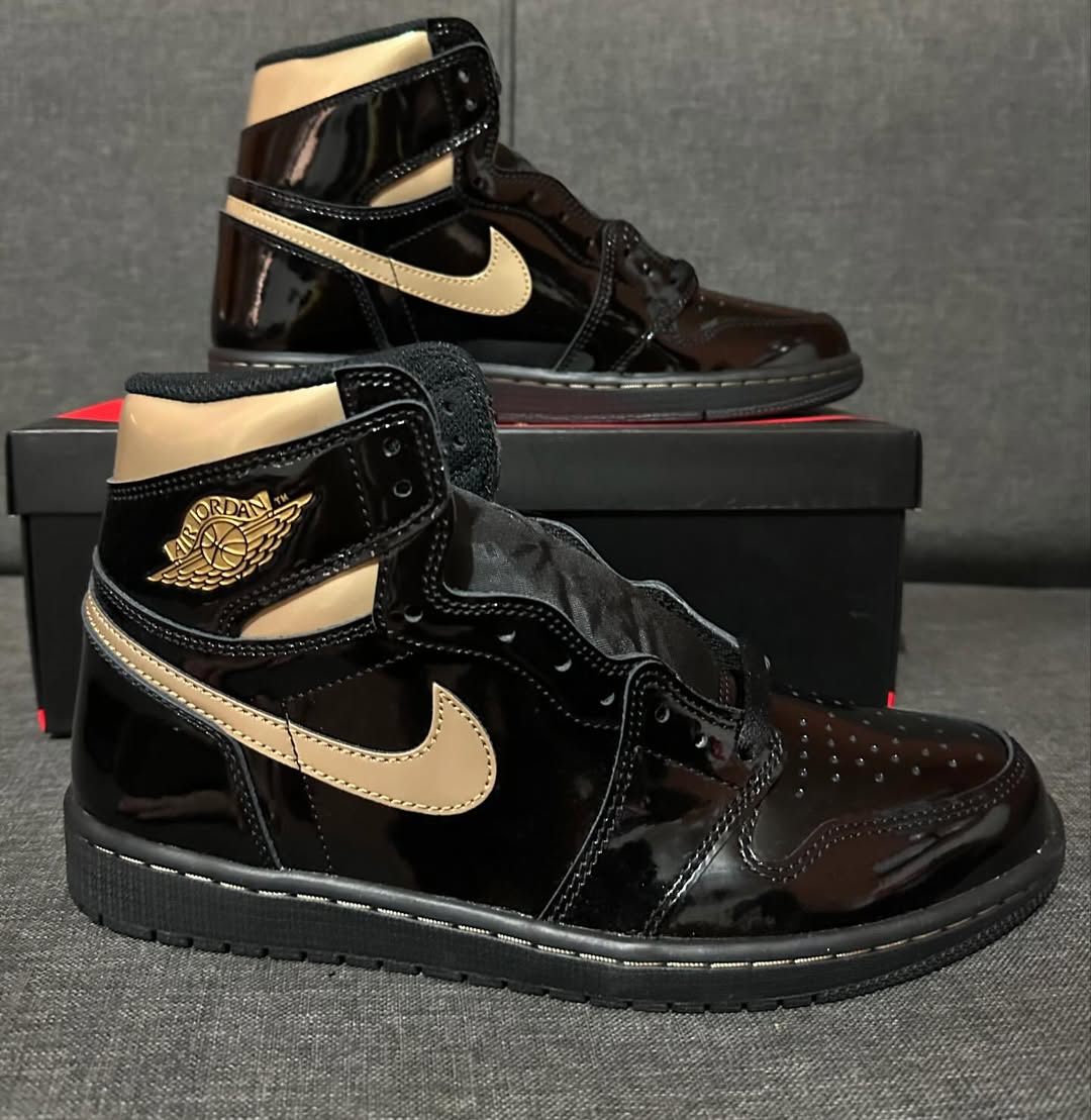 NIK AIR Jordans | Full OG Quality With OG BOX + Laces extra + accessories | BLACK GOLD