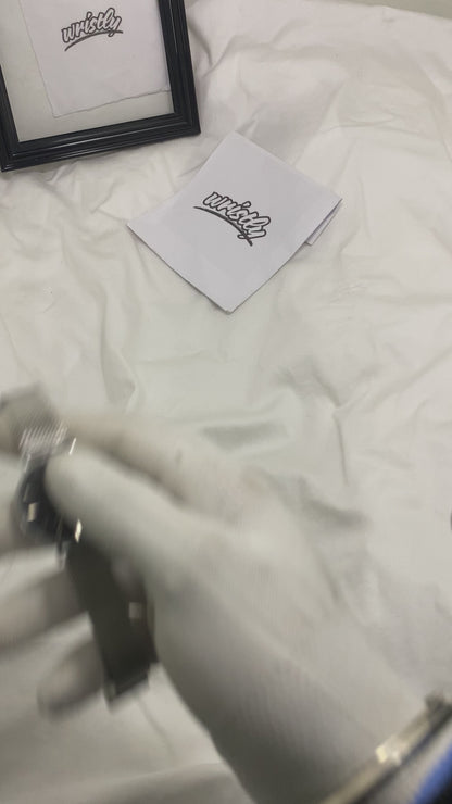 DW Petite Round Mesh Chain Silver Black