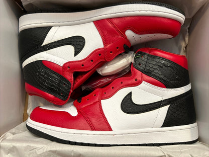 NIK AIR Jordans | Full OG Quality With OG BOX + Laces extra + accessories | Red White Snake print
