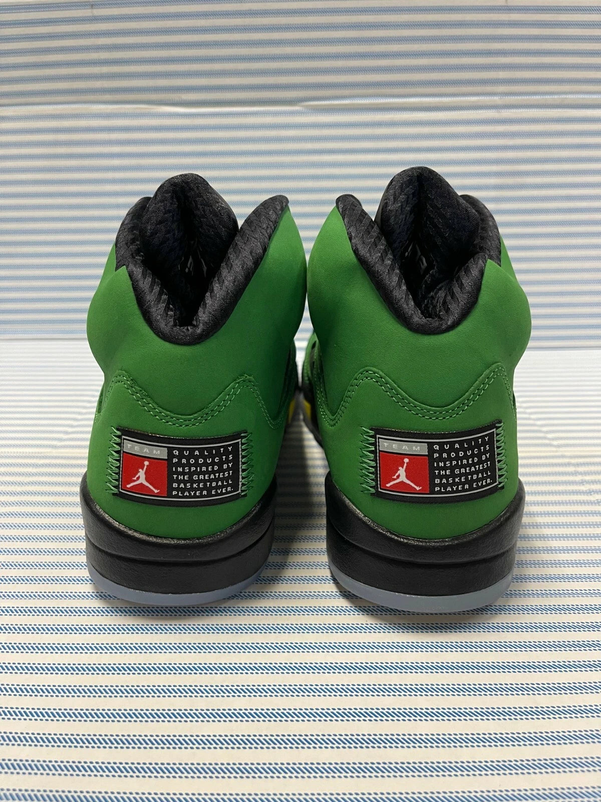 Air Jordan 5 Oregon Ducks Retro Apple Green(With box) UK- 12